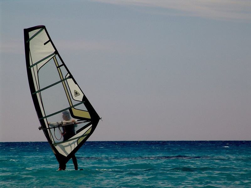 Windsurfing at Milos