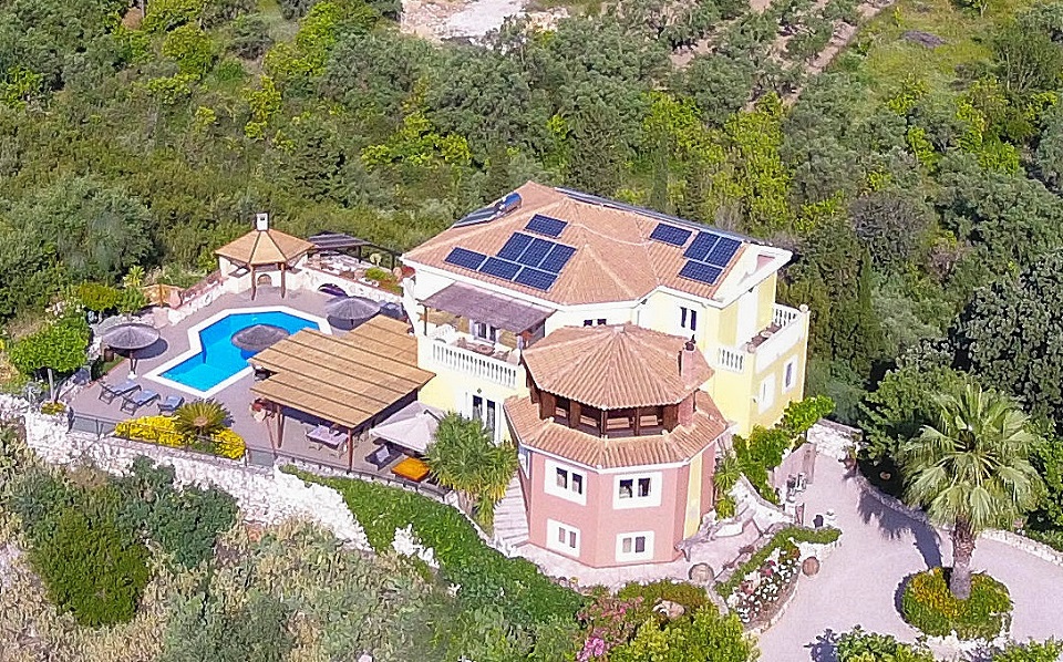Aerial view of Villa Octavius